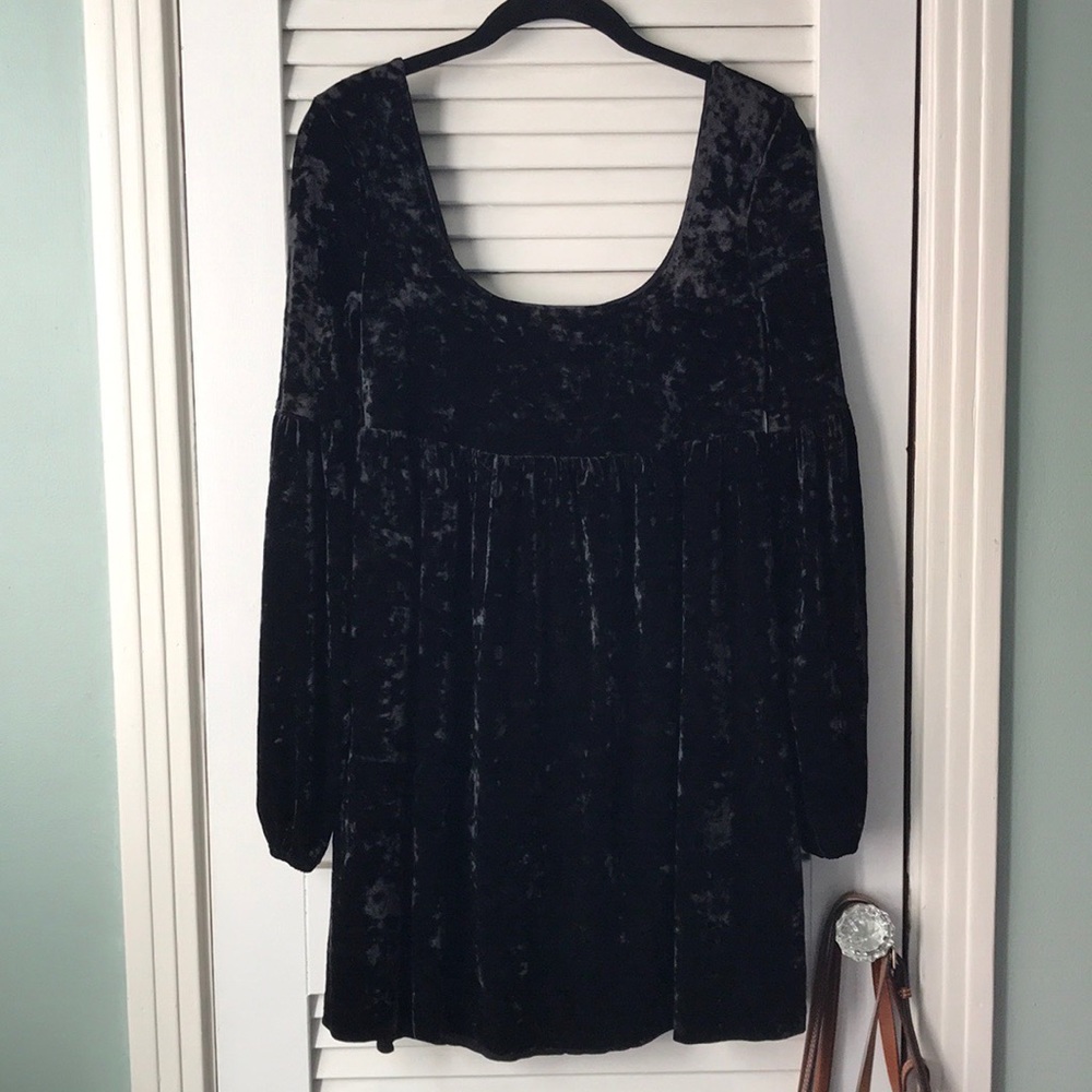 NWT**** Free People Velvet Babydoll Dress